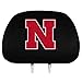 NCAA Nebraska Cornhuskers Head Rest Covers, 2-Pack
