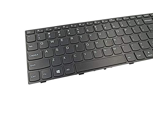 KBR Replacement Keyboard Compatible with Lenovo IdeaPad 110-15ISK 110-17ACL 110-17IKB 110-17ISK Laptop PK131NTA00 V155420AS1 with Frame Without Backlight US Layout - Thumbnail 3