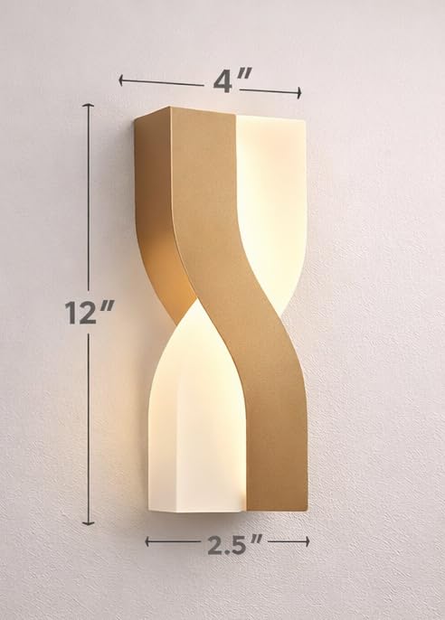 Image of blissbells Crystal Wall Light, LED Decorative Sconce (S-Shape Twisted Sconce)