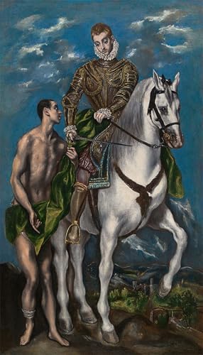 Affiche El Greco Saint et le mendiant impression sur toile salon 60x90cm