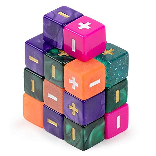 Wiz Dice - Fudge Dice Gm Starter Set - Polyhedral Set With Bag For Rpg Adventure Games - D6 Dice With Plus, Minus, And Blank Faces - Mystical - 20 Ct #TOP1