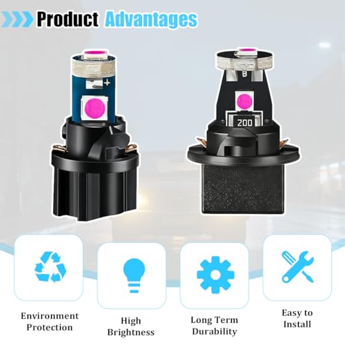 40 focos LED T10 y T5 para auto con sockets giratorios miniatura 4