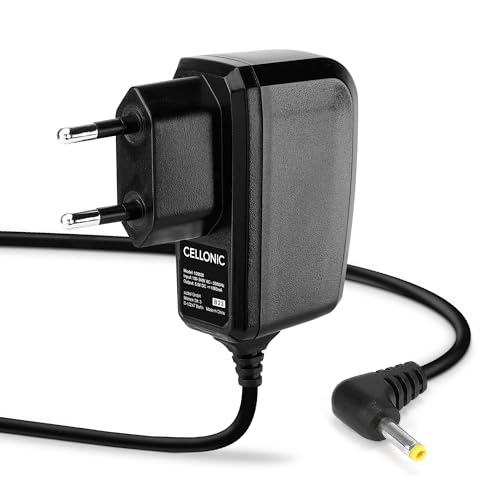 CELLONIC, 5V Ladegerät kompatibel mit Sony PSP 1 (PSP-1000), PSP Slim & Lite 2 (PSP-2000), PSP Slim & Lite 3 (PSP-3000), PSP Street (PSP-E1000) Netzteil 4.0mm x 1.7mm Stecker 2A Stromkabel 1,2