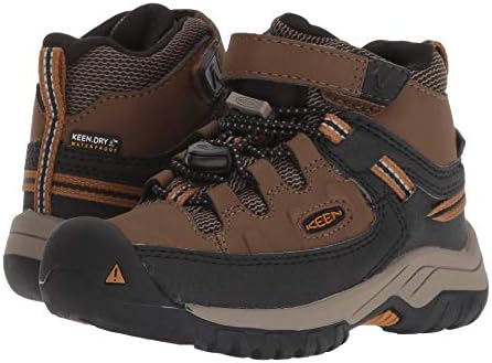 KEEN unisex child Targhee Mid Height Waterproof Hiking Boot, Dark Earth/Golden Brown, 11 Little Kid US | Image 6
