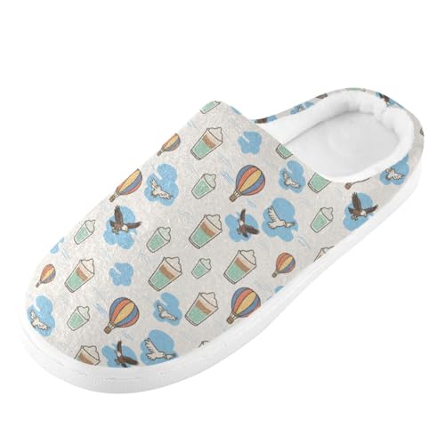 Cool Dessert Bird Mens Womens Slippers Cozy Memory Foam Slippers Slip On Warm House Shoes for Indoor Outdoor Size 16/17 23010582