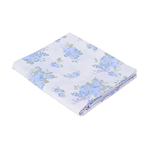California King Cotton Flat Sheet - Floral Print Cover
