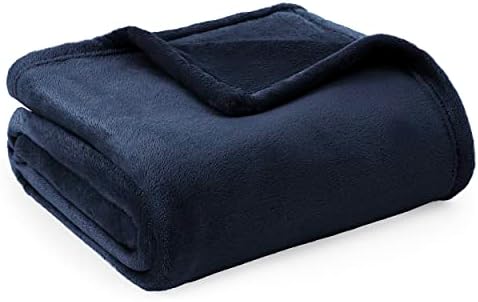 Bedsure Kocyk do przytulania niebieski duży koc sofa, miękki i ciepły koc polarowy jako koc na sofę / kocyk na kanapę, kocyk przytulanki Koce przytulanki, 230x270 cm wyjątkowo puszysty i pluszowy koc na sofę