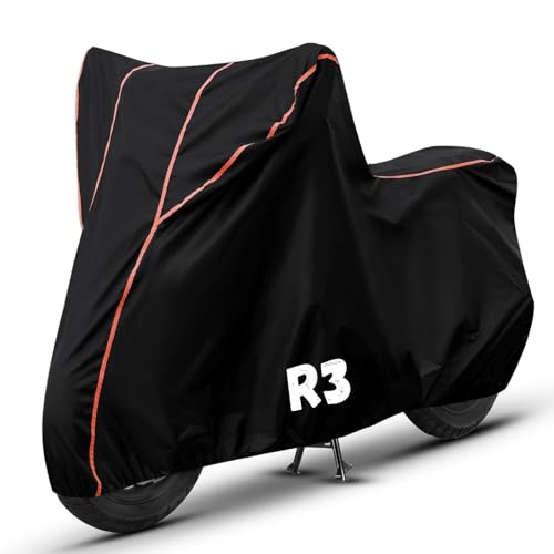 Image of Bike Cover for R3 100% Waterproof, Dustproof & Scratch Resistant| Fully Bottom Elastic UV Resistant Heavy Duty Body Cover | All Weather Outdoor Use