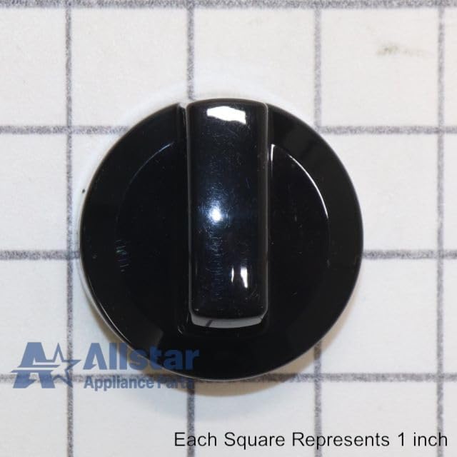Allstar Appliance Parts WPW10160649 Range Burner Control Knob (Black)