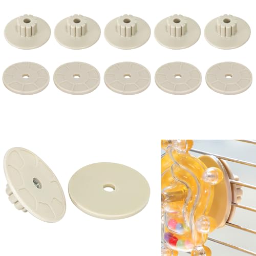 6 set di accessori per gabbia per uccelli, rondelle in plastica con dadi in plastica