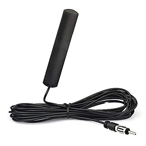 Bingfu Coche FM Radio Parche de Antena 88Mhz-110MHz Antena Universal para Parabrisas con Adaptador DIN 3M 9.84FT Extensión Cable  para Vehículo Coche Camión SUV Radio Receptor Estéreo Sintonizador