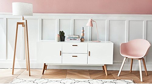 Damiware Romeo 2er Set Esszimmerstuhl - Kunststoff & Buchenholz - Farbe Rosa - Stuhl für Esszimmer/Wohnzimmer/Küche/Büro… – Bild 7