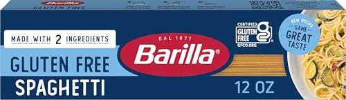 Image of BARILLA Gluten Free Spaghetti Pasta, 12 Ounce - Non-GMO Gluten Free Pasta Made with 2 Ingredients