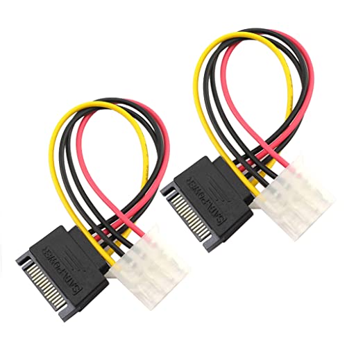 Cable adaptador 4Pin a SATA 15 Pin 18 cm miniatura 2