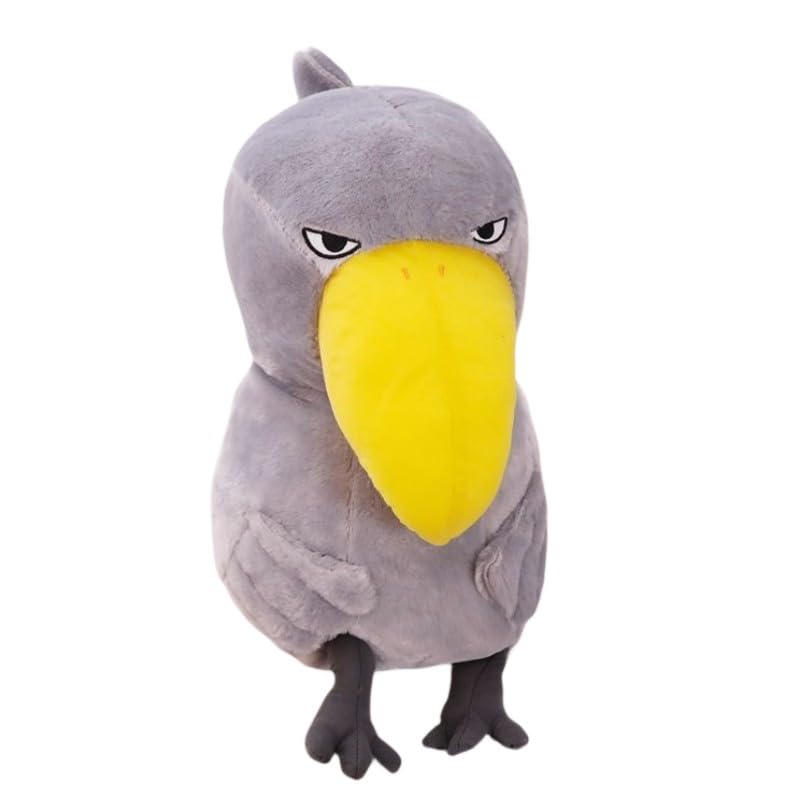Shoebill Bird Plush Stuffed Animal Pillow 13.8in PP Cotton Soft Huggable