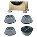 4 Pièces Coussinets De Pied De Laveuse Antidérapants Patins Anti Vibration Tampon Support de Machine à Laver à Réduction de Choc et de Bruit, Tapis de Meuble en Caoutchouc, pour Lave-linge Sèche-linge