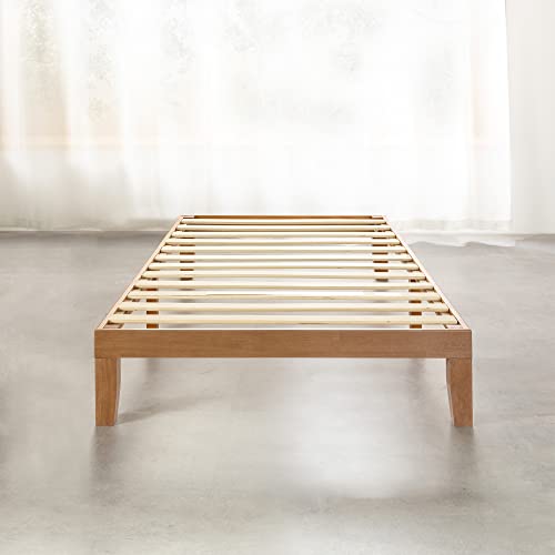 image for Mellow Naturalista Classic 12-Inch Solid Wood Platform Bed | Wooden Sl