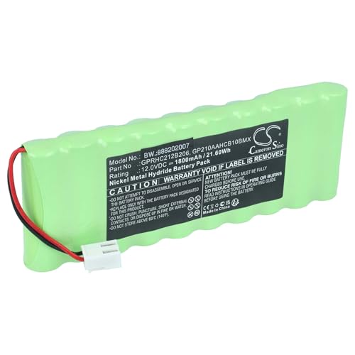 vhbw Batterie Compatible avec Roto WDT-S, ZRO RT2 SF G2 motorisation de volet, Porte, Portail (1800mAh, 12V, NiMH)