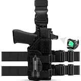 AIKATE Drop Leg Gun Holster with Optic/Light/Laser, Adjustab...