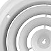 Accord ABCDWH08 Round Ceiling Diffuser, 8-Inch, White