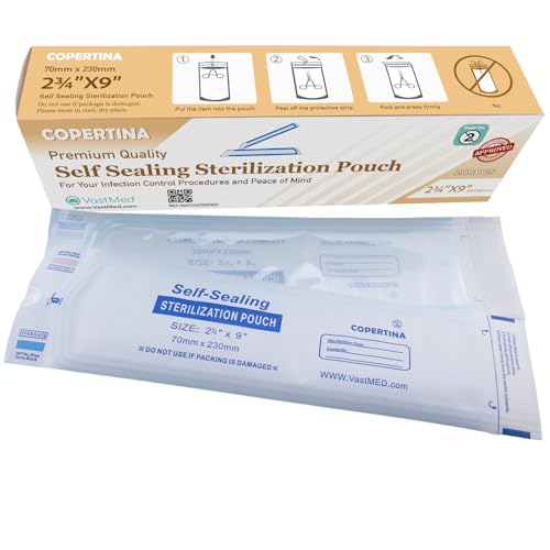 Pochettes de stérilisation auto-adhésives VASTMED sacs autoclave