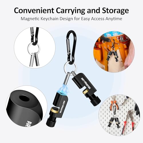 ArtyMaster Stair Gauges Set with Rubber Pad, Stair Gauges for Framing Square and Carpenter Square, Framing Jig Circular Saw, Attachment Tool for Carpentry Squares Framing, Stair Gauges Knobs Tool - Image 4