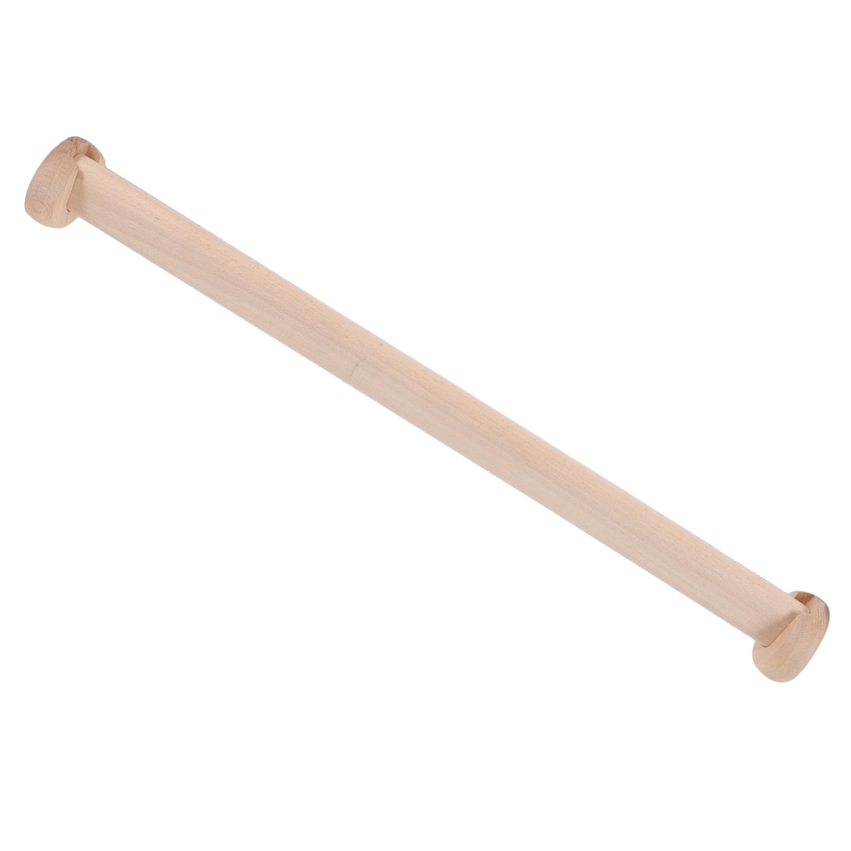 Unomor Adjustable Closet Rod 72-144in Wooden Closet Hanging Rod Dresser Sturdy for Home