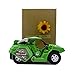 Dinosaur Transform Car Toy Change into Car of Gift Package Manual Transform A Toy of Two Games with Simulation of Sound Effects Glowing Eyes (Green)