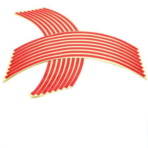 ZaCoo 2 Set 8mm Reflective Wheel Rim Stripe Decal Sticker Tape for Motorcycle Wheels or Car Wheels 16