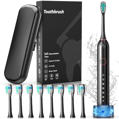 Electric Toothbrush, Sonic Type for Adults & Teens, 8 Brush Heads...