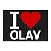 Produktbild Mousepad Classic I Love Olav schwarz