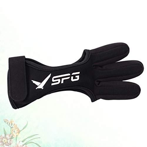 FAVOMOTO Luva de Tiro Com Arco Três Dedos Luvas de Tiro Com Arco E Flecha de Couro de Vaca Acessório