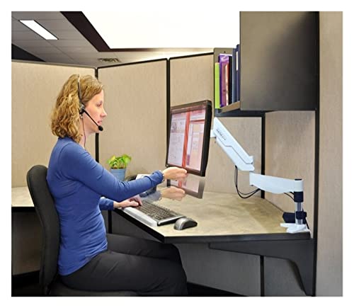 Bras de support de moniteur pour télétravail assis-debout orientable 360° - 6