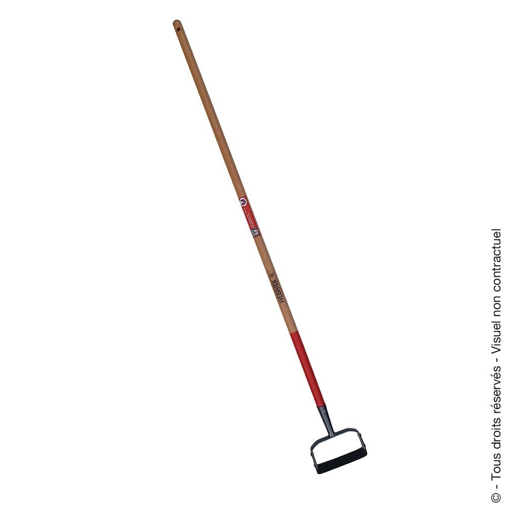 Grattoir de jardin - Avec manche bois 1,3 m, 16 cm