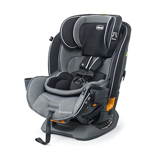 Chicco Fit4 Adapt 4-In-1 Convertible Car Seat, Rear-Facing Seat For Infants 4-40 Lbs., Forward-Facing Car Seat 25-65 Lbs., Booster 40-100 Lbs. | Ember/Black #TOP18