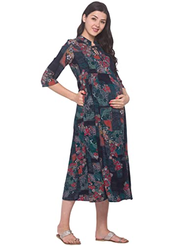 Image of AV2 Women's Rayon Relaxed Fit A Line Maternity Wear
