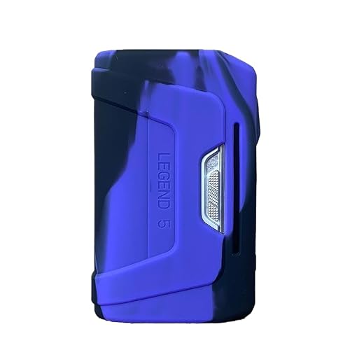 RUIYITECH Coque de protection en silicone pour GeekVape Aegis Legend 5 Box Mod (Noir/Violet)