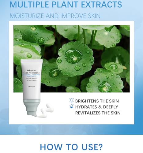 2 Pcs Centella Sunscreen SPF 50, Centella Water-Fit Sun Serum, Long-Lasting Protection, Nourishing Skin Protection and UV Defens. - Image 5