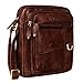 STILORD 'Ryan' Sac Croisé pour Hommes Cuir Petit Sac à Bandoulière Vintage Leather Bag Sacs Messagers pour iPad 9.7 Pouces Cuir véritable, Couleur:Porto - Cognac