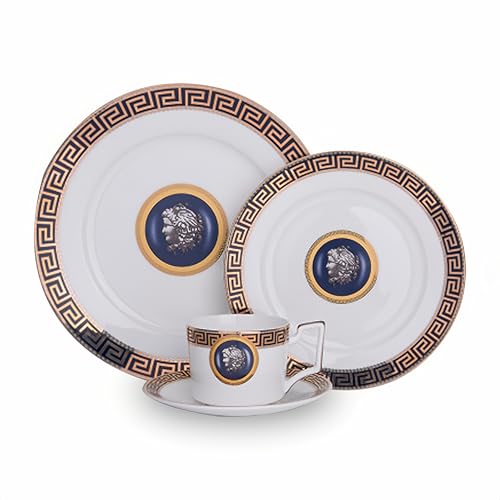 JUNENTER 8�s�[�X �{�[���`���C�i �f�B�i�[�E�F�A�Z�b�g 2�l�p ���E���h10�C���`��8.5�C���` ����f�B�i�[�v���[�g �Z���~�b�N�S�[���h���C�� �����f�B�i�[�E�F�A�Z�b�g �ƒ�p ���h�~ �H��􂢋@�Ή�