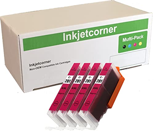 Inkjetcorner Compatible Ink Cartridge Replacement for CLI-281M CLI 281 XXL for use with TR8620 TR8622 TR8620A TS6320 TS702A TR8520 TS9120 TS8320