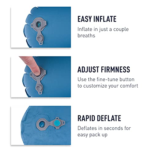 Sea-to-Summit-Aeros-Ultralight-Traveller-Neck-Pillow-Full-Neck-Support-Tiny-Packed-Size-Soft-Comfortable-Stretch-20D-Polyester-Face-Fabric-For-Airplane-Travel-Aqua-Blue-70g