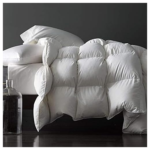 Royoliving Premium Feathers Down Duvet Insert Comforter King Size All Season Medium Warmth White 100% Cotton Cover with Corner Tabs (106x90, 60 oz)