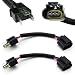 iJDMTOY (2) H4 9003 to H13 9008 Pigtail Wire Wiring Harness Adapters for H4/H13 Headlight Conversion Retrofit