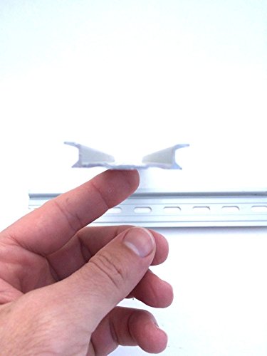 tampg 20 pieces din rail slotted aluminum rohs 634 inches long 35mm wide 75mm high
