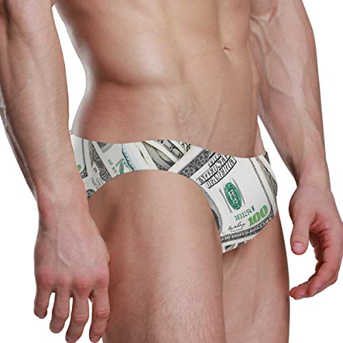 Men Swim Brief Bikini American Dollars Money Beach Bikini for Men Swim Underwear Large3