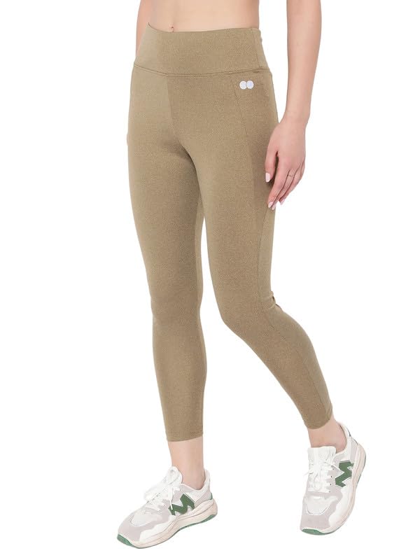 Image of Clovia Women's High Rise High-Rise Full Length Regular Fit Active Tights With Side Pocket