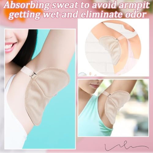 SUPVOX 2 Pair of Underarm Sweat Pads for Women Armpit Sweat Pad Reusable Armpit Shields