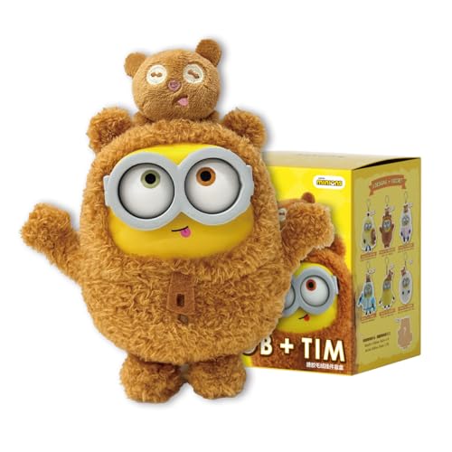 52TOYS Minions Bob & Tim – Best Buddies Forever Series Vinyl Plush Keychain Collectible Toy- 1PC Action Figures with Soft Touch, Movable Joints,...