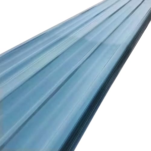 Lastra di Copertura in Fibra di Vetro 2 mm Lamiere Grecate per Copertura Tettoia,Serra,Garage, Pannelli per Tettoia per Capannoni Protezione UV Lastra Ondulata(16 PCS,35x31in)